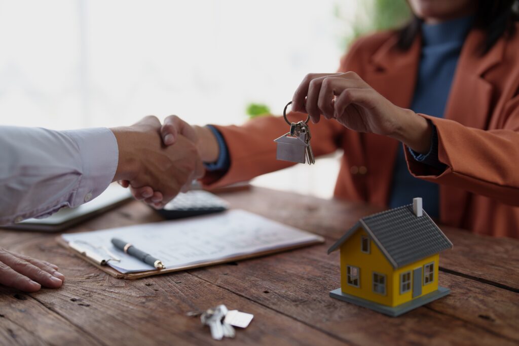 New owners closing on investment property.